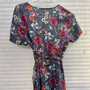Marine layer floral wrap dress